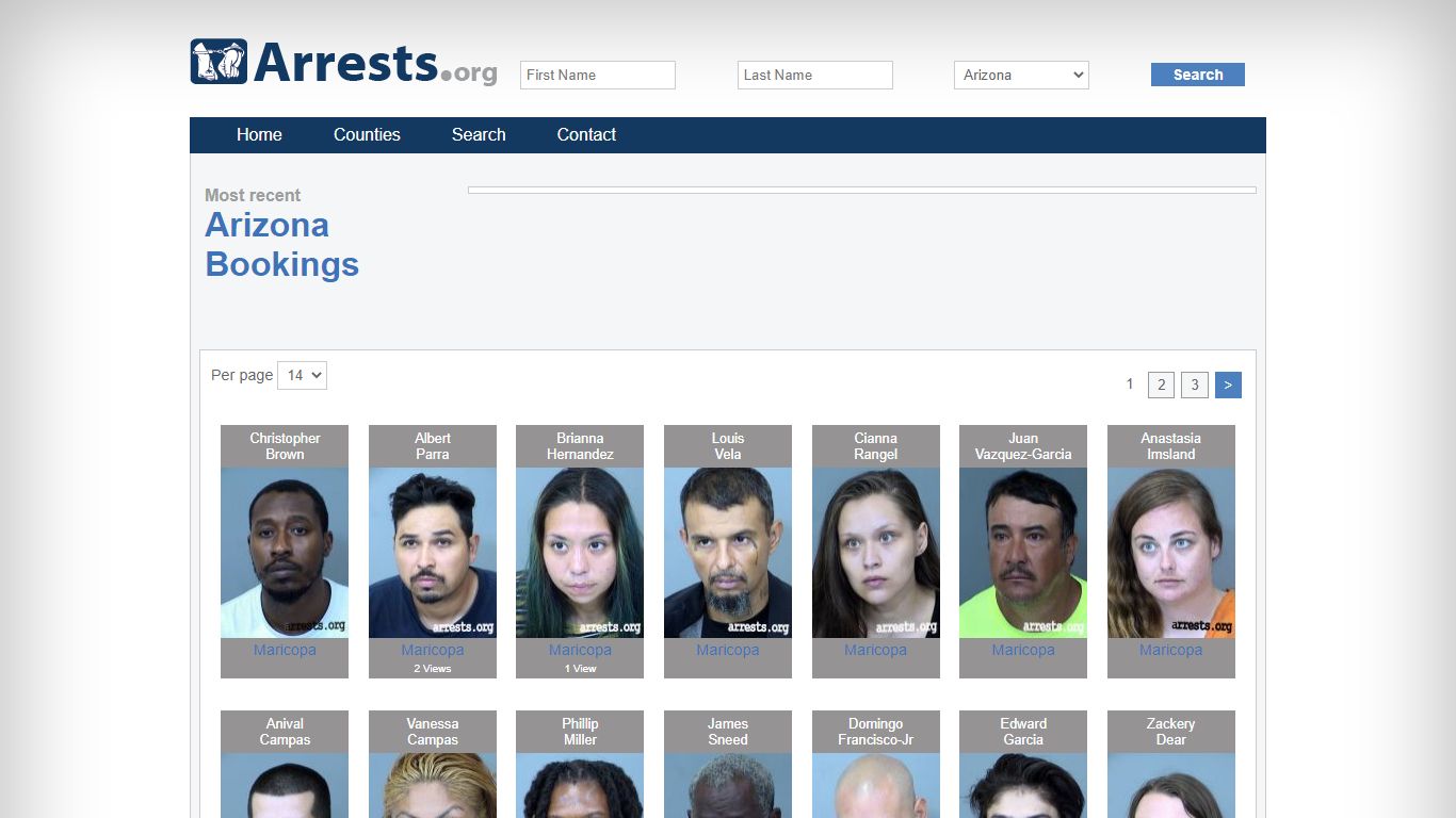 Arizona Arrests and Inmate Search
